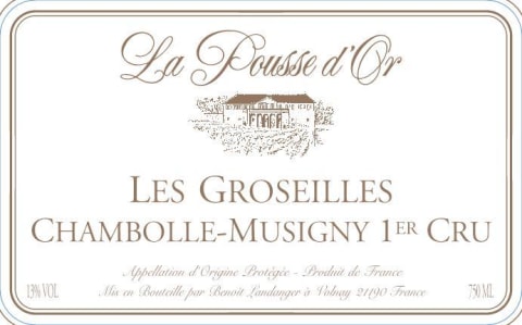 Domaine de la Pousse d'Or Chambolle-Musigny Les Groseilles Premier Cru 2018 Front Label