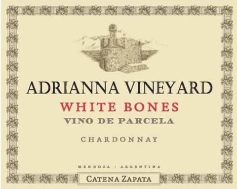 Catena Zapata Adrianna Vineyard White Bones Chardonnay 2019 Front Label