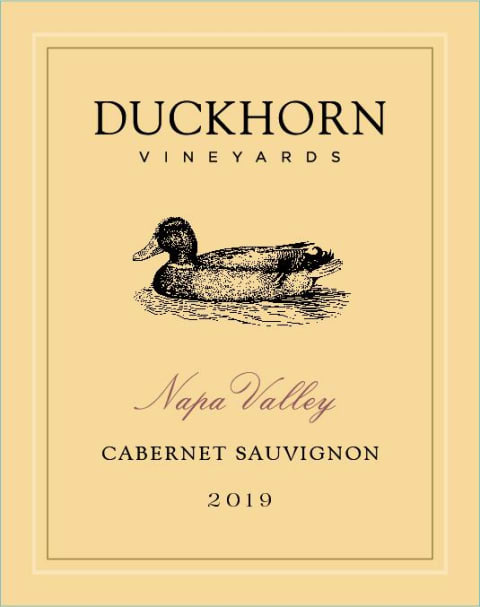 Duckhorn Napa Valley Cabernet Sauvignon 2019 Front Label