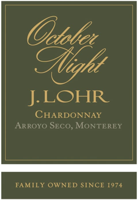 J. Lohr October Night Chardonnay 2020 Front Label