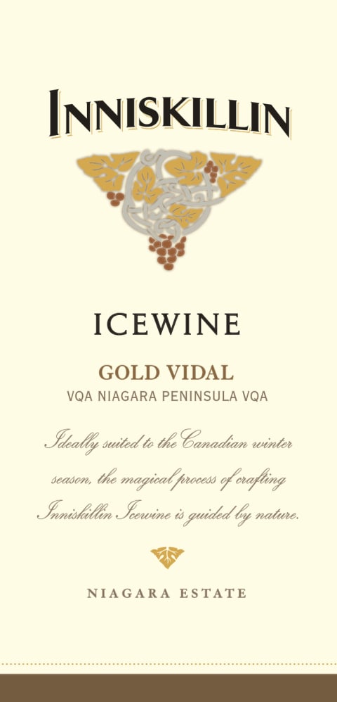 Inniskillin Gold Vidal Icewine (375ML half-bottle) 2018 Front Label