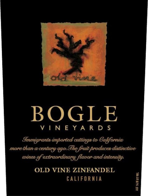 Bogle Old Vines Zinfandel 2019 Front Label