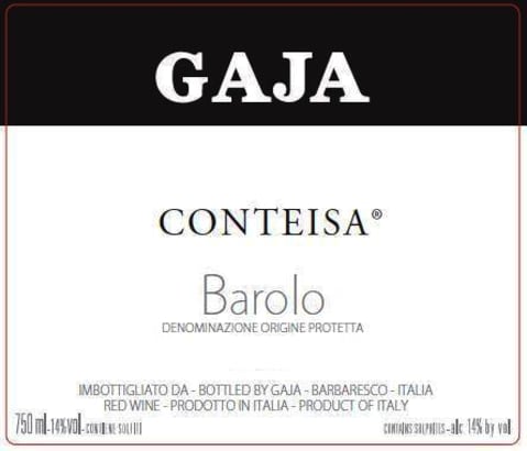 Gaja Conteisa 2017 Front Label
