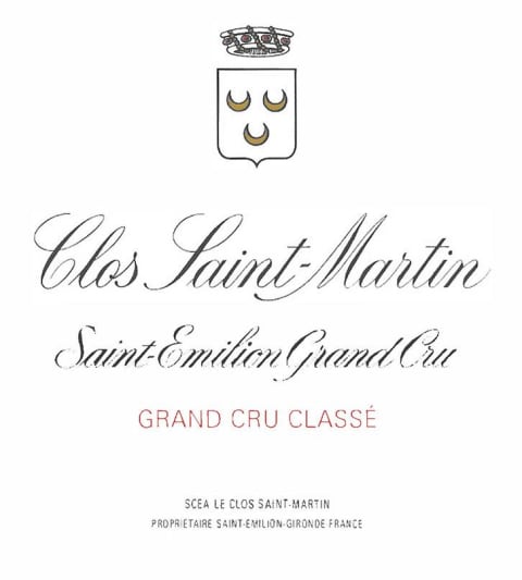 Chateau Clos St. Martin (Futures Pre-Sale) 2020 Front Label
