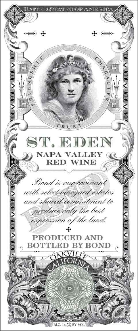 Bond St. Eden 2002 Front Label
