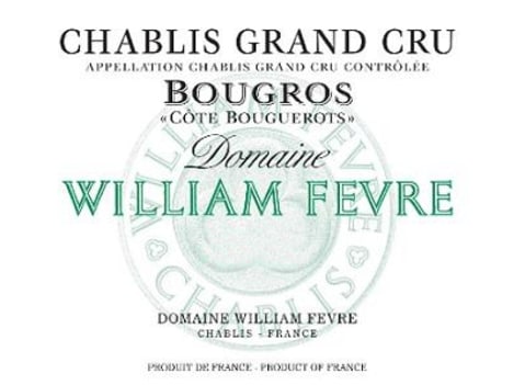 William Fevre Chablis Bougros Cote Bouguerots Grand Cru 2016 Front Label