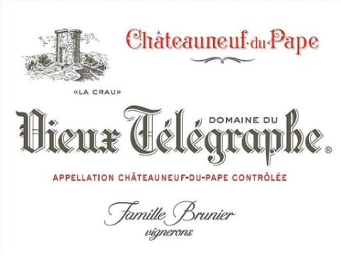 Domaine du Vieux Telegraphe Chateauneuf-du-Pape La Crau 2020 Front Label
