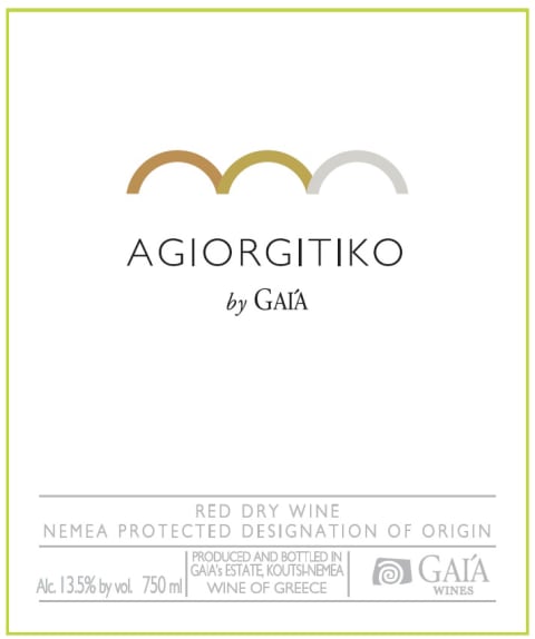 Gaia Agiorgitiko 2019 Front Label