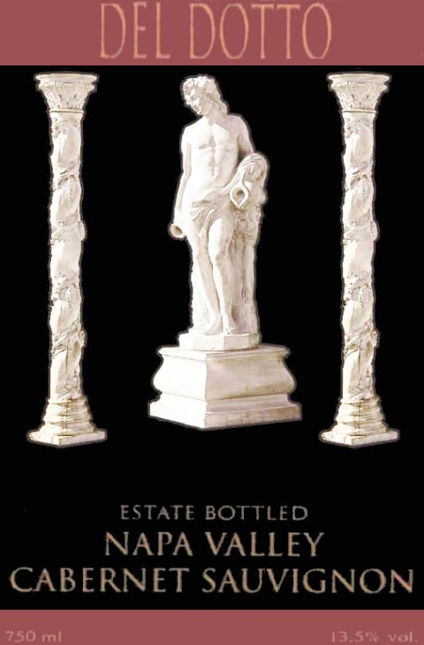 Del Dotto Cabernet Sauvignon 2002 Front Label