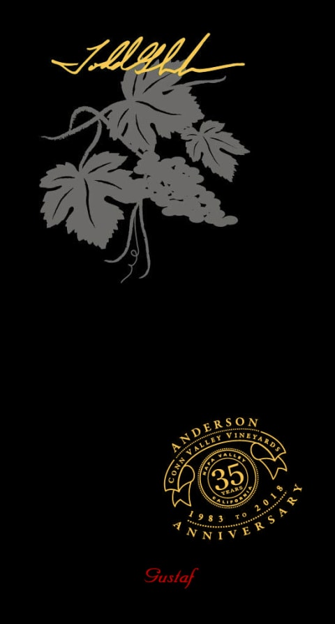 Anderson's Conn Valley Vineyards Gustaf Cabernet Franc 2016 Front Label