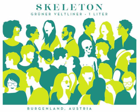 Skeleton Gruner Veltliner (1 Liter) 2020 Front Label