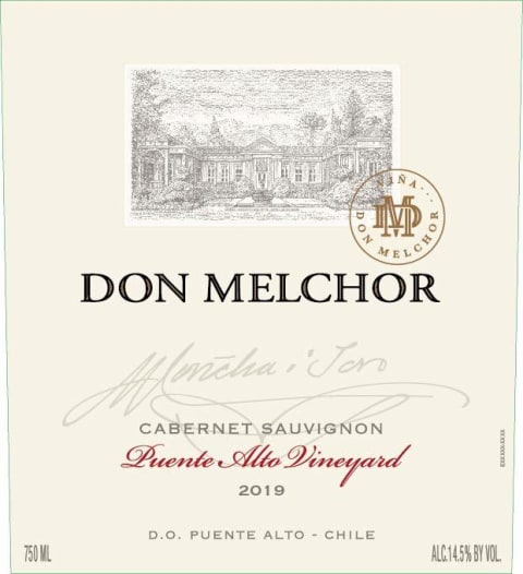 Don Melchor Cabernet Sauvignon 2019 Front Label
