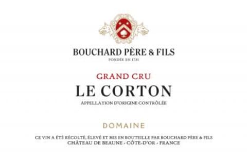 Bouchard Pere & Fils Le Corton Grand Cru (375ML half-bottle) 2019 Front Label