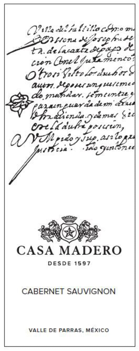 Casa Madero Cabernet Sauvignon 2020 Front Label