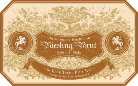 Fitz-Ritter Durkheimer Hochbenn Riesling Sekt Front Label