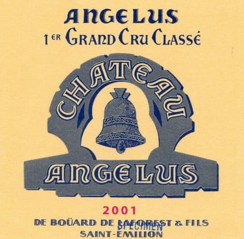 Chateau Angelus 2001 Front Label