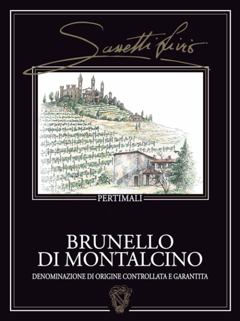 Livio Sassetti Brunello di Montalcino Pertimali 2016 Front Label
