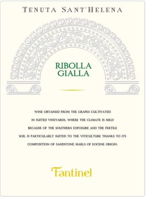 Fantinel Tenuta Sant'Helena Ribolla Gialla 2020 Front Label