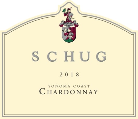 Schug Sonoma Coast Chardonnay 2018 Front Label