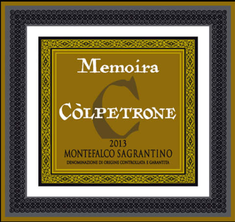 Colpetrone Sagrantino di Montefalco 2013 Front Label