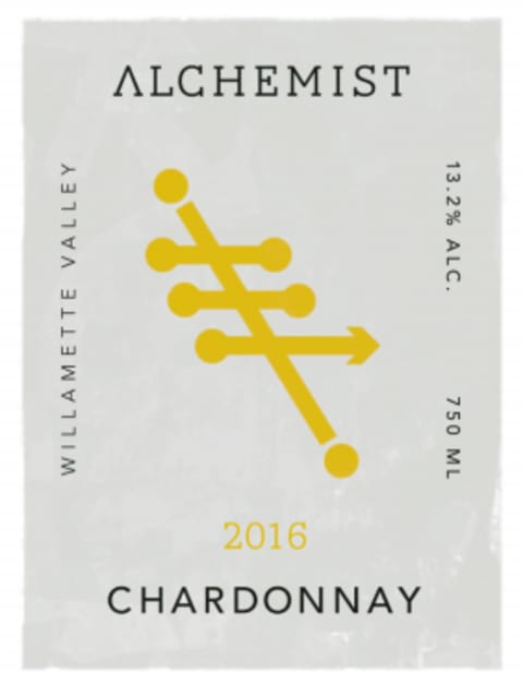 Alchemist Chardonnay 2016 Front Label