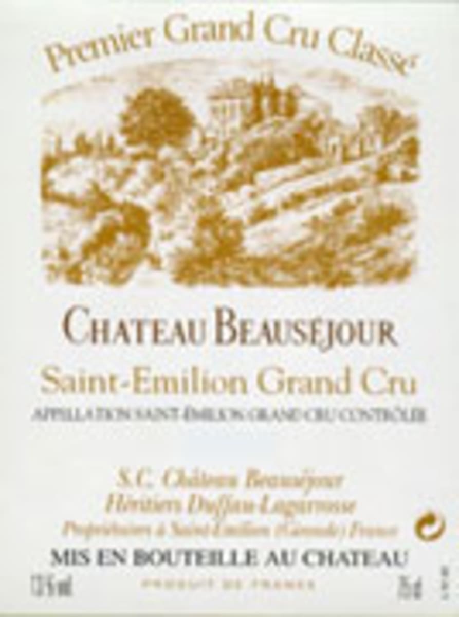 Chateau Beausejour Duffau-Lagarrosse  2000 Front Label
