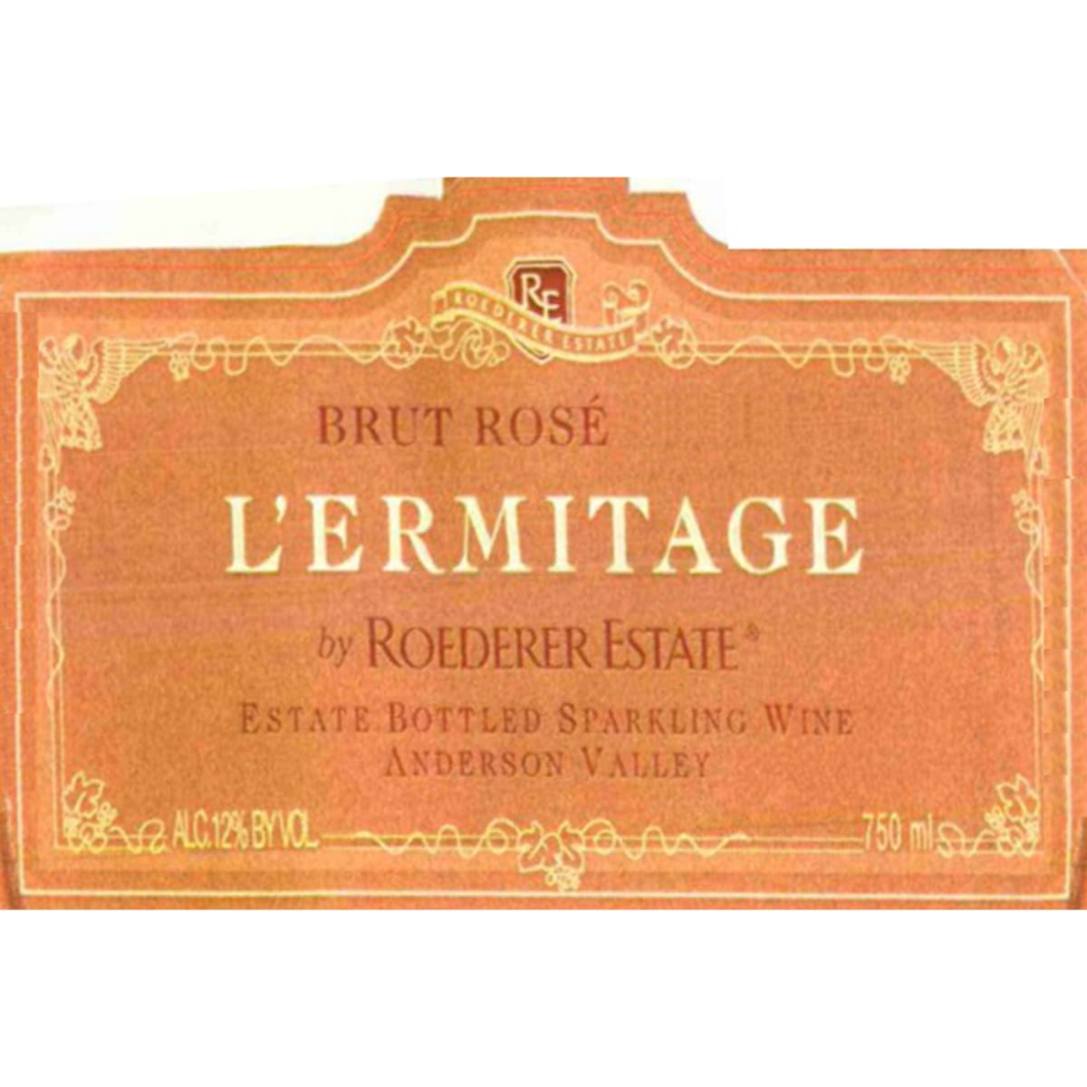 Roederer Estate L'Ermitage Brut Rose 2004 Front Label