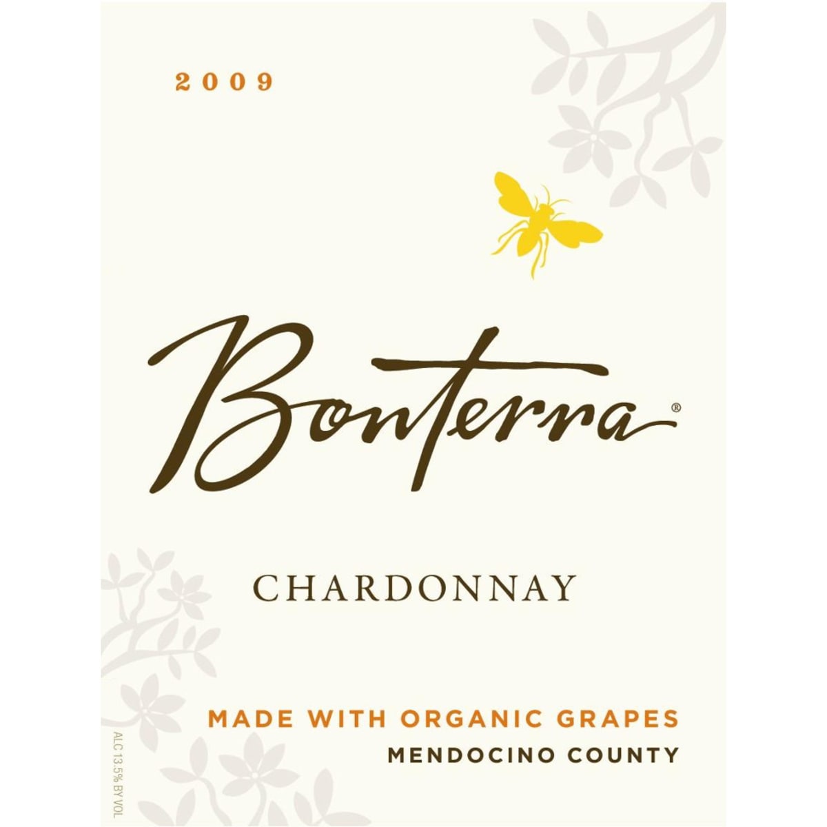 Bonterra Organically Grown Chardonnay 2009 Front Label