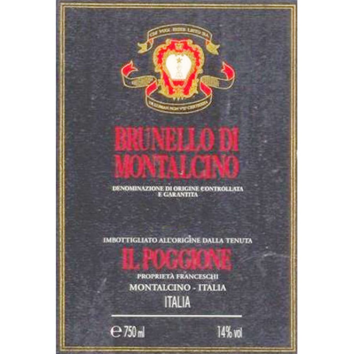 Il Poggione Brunello di Montalcino 2005 Front Label