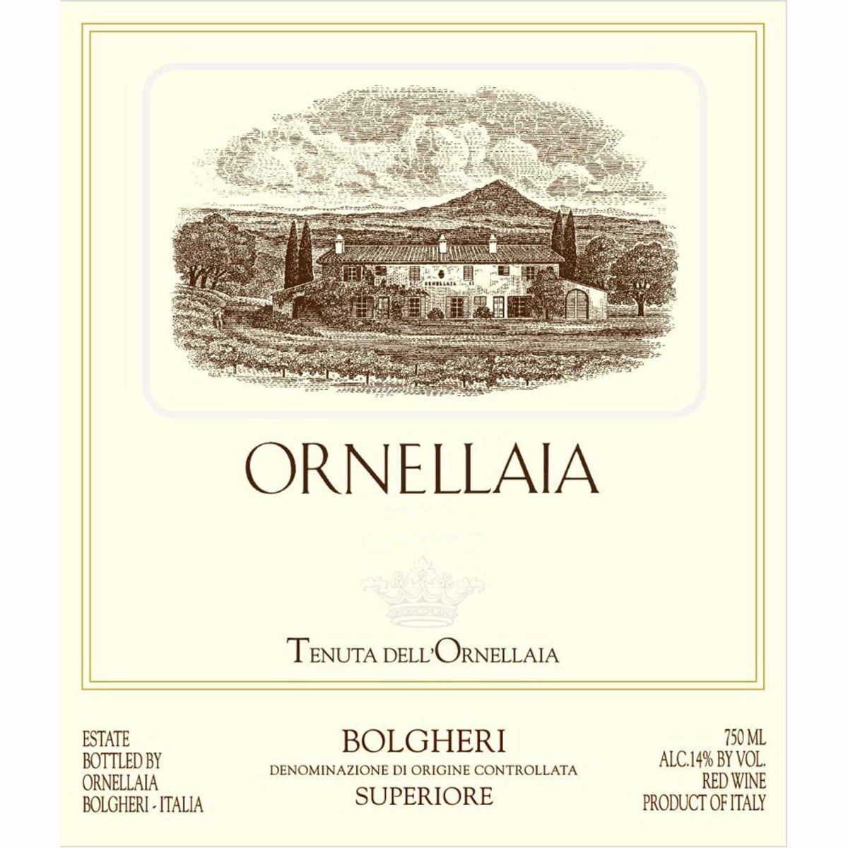 Ornellaia  2009 Front Label