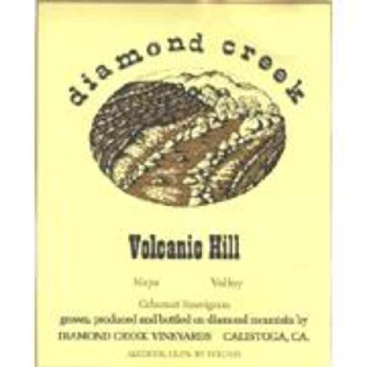 Diamond Creek Volcanic Hill Cabernet Sauvignon 1987 Front Label