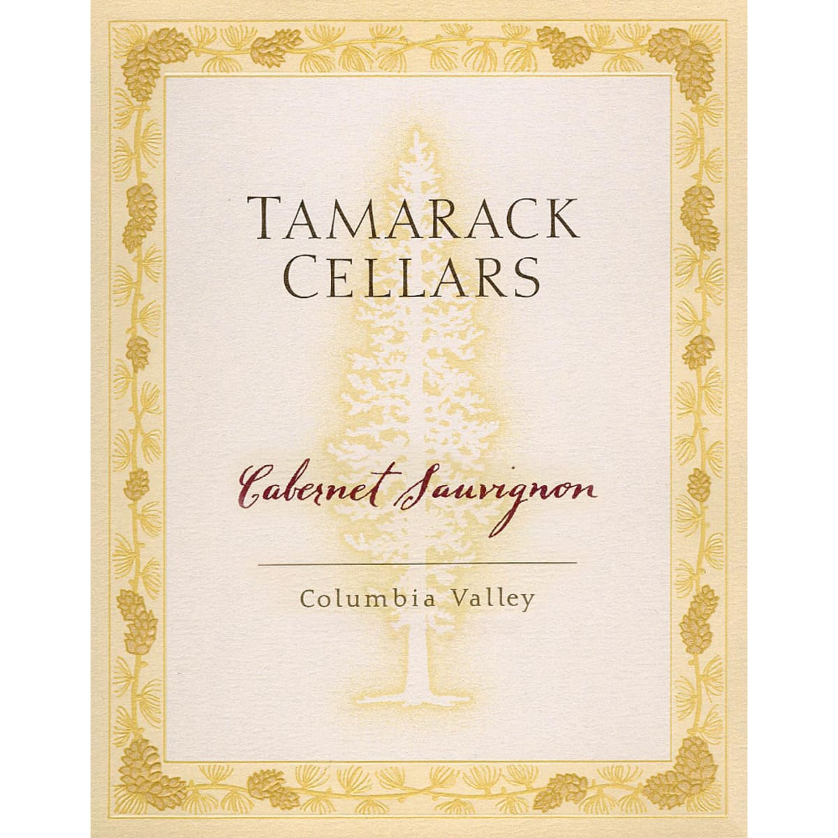 Tamarack Cellars Cabernet Sauvignon 2010 Front Label