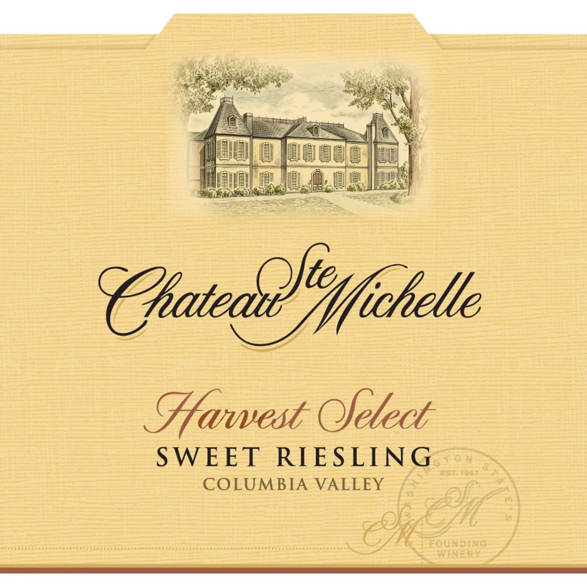 Chateau Ste. Michelle Harvest Select Sweet Riesling 2012 Front Label