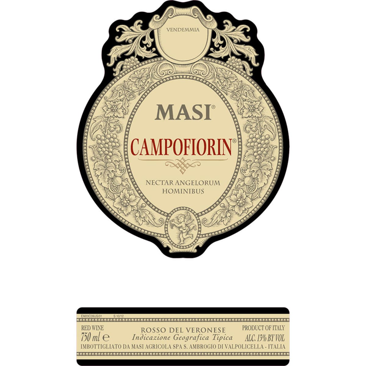 Masi Campofiorin Rosso del Veronese 2010 Front Label