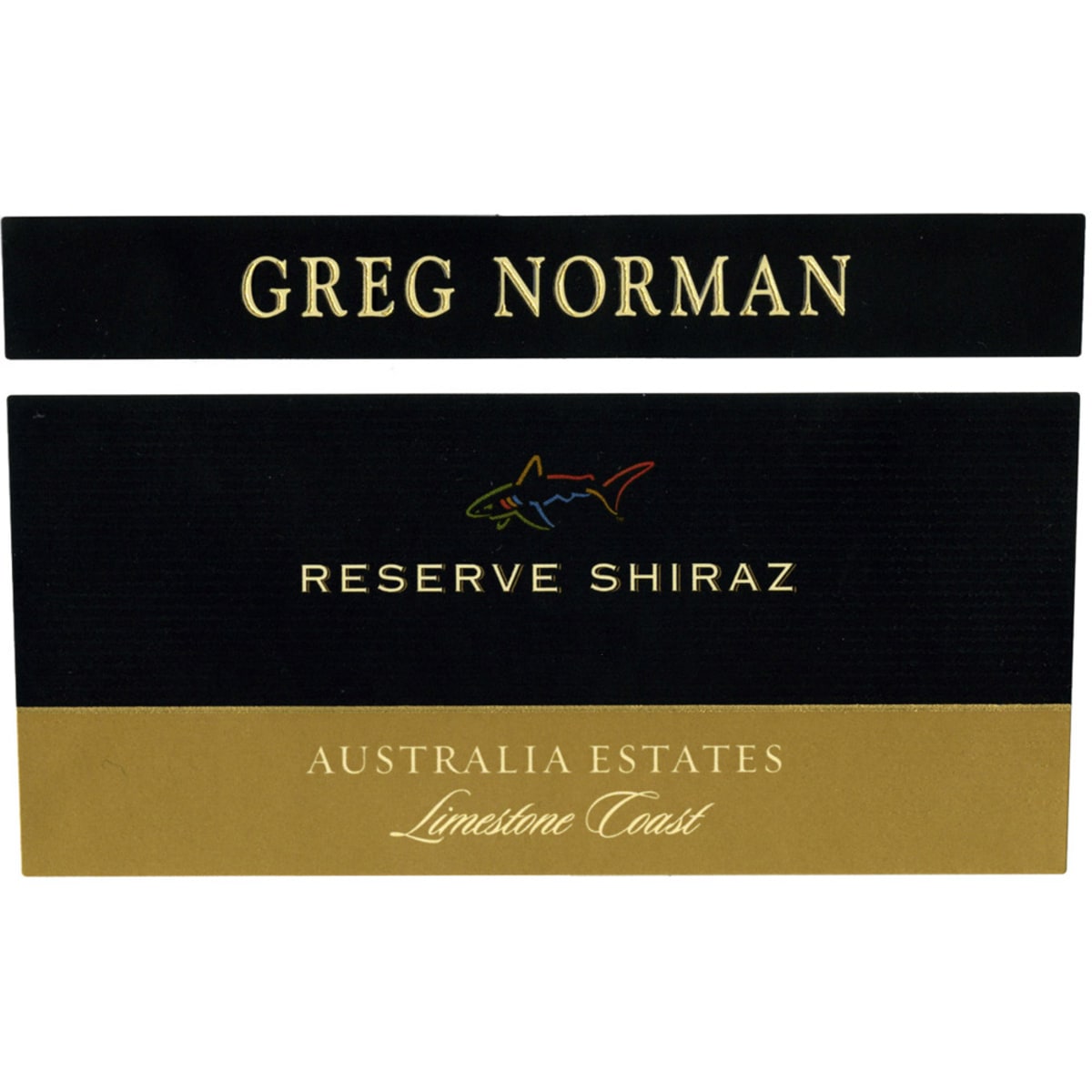 Greg Norman Estates Reserve Shiraz 2002 Front Label