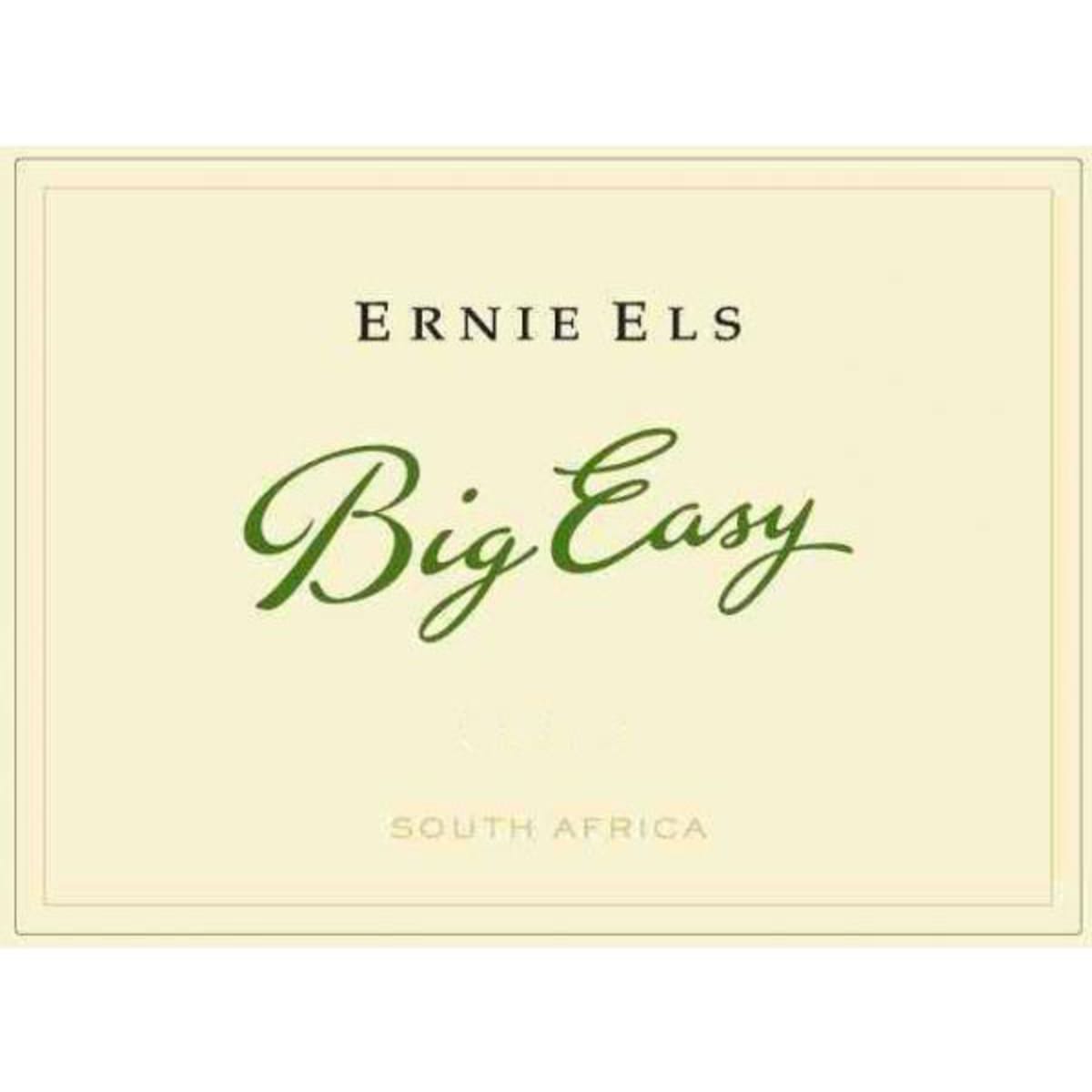 Ernie Els Big Easy Chenin Blanc 2014 Front Label