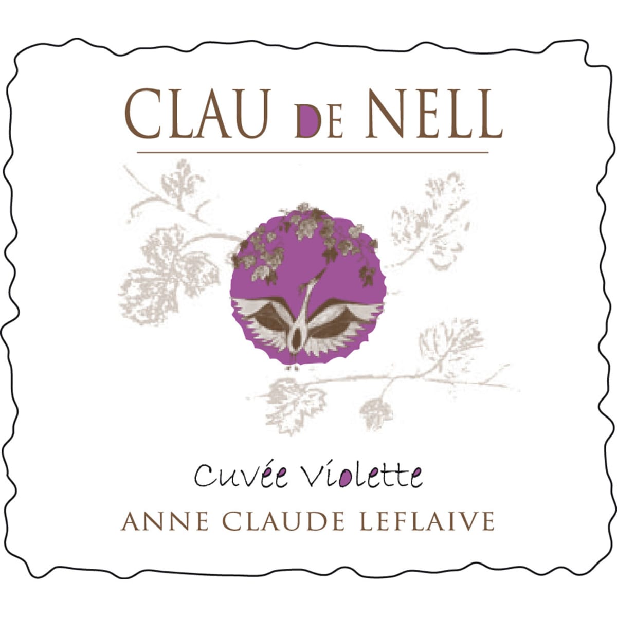 Clau de Nell Cuvee Violette 2012 Front Label