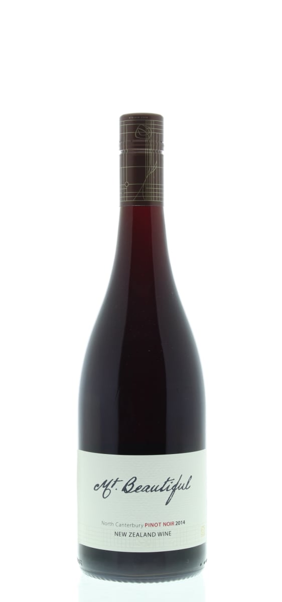 Mt. Beautiful Pinot Noir 2014 Front Bottle Shot