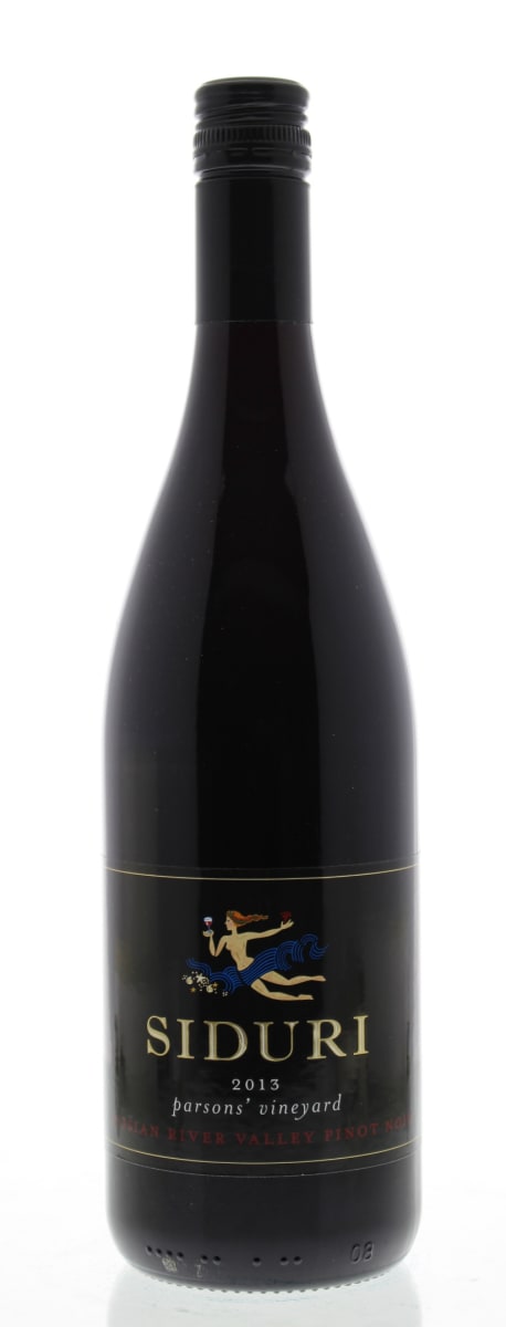 Siduri Parsons' Vineyard Pinot Noir 2013 Front Bottle Shot