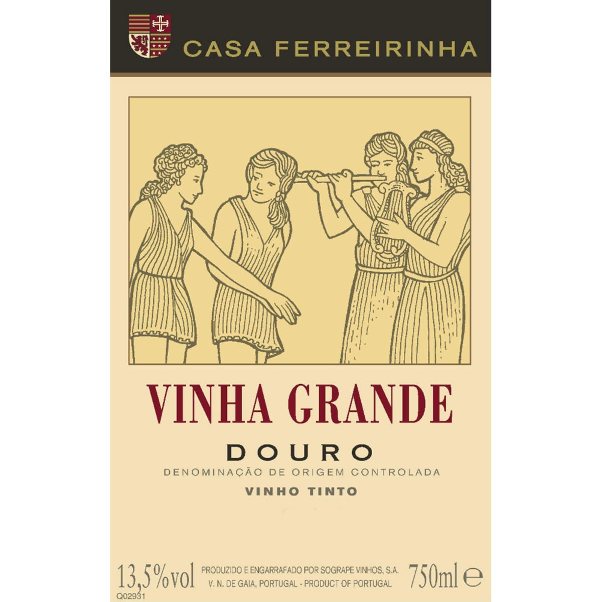 Casa Ferreirinha Vinha Grande 2013 Front Label