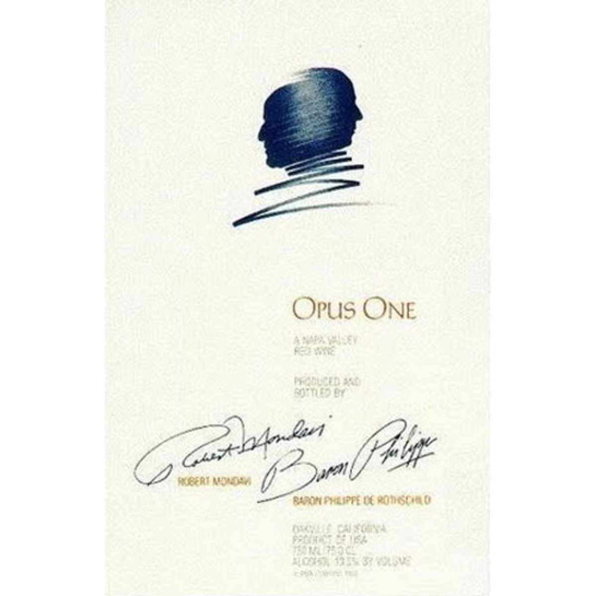 Opus One (slightly scuffed label) 2001 Front Label