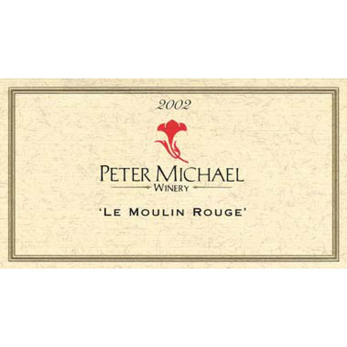 Peter Michael Le Moulin Rouge Pinot Noir 2002 Front Label