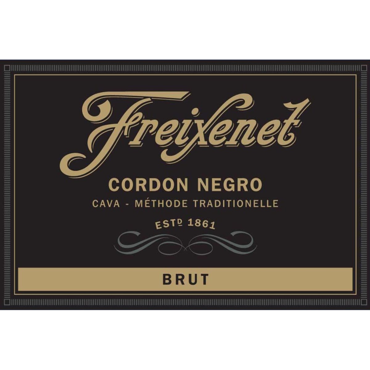 Freixenet Cordon Negro Cava Brut (1.5L Magnum) Front Label