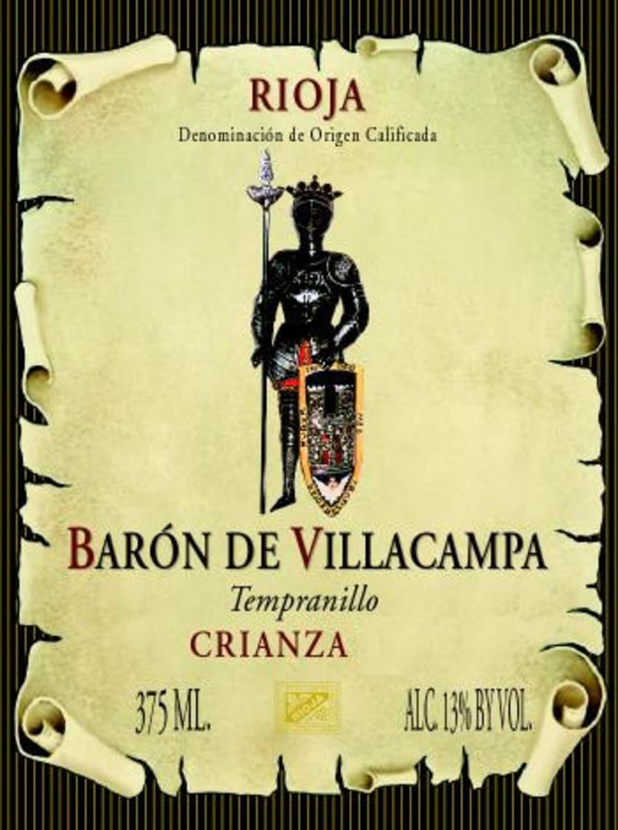 Bodegas Leza Garcia Baron de Villacampa Crianza 2007 Front Label