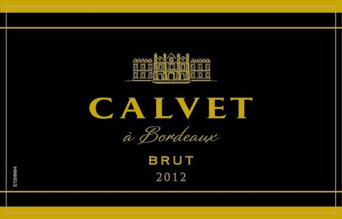Calvet Cremant de Bordeaux Brut 2012 Front Label
