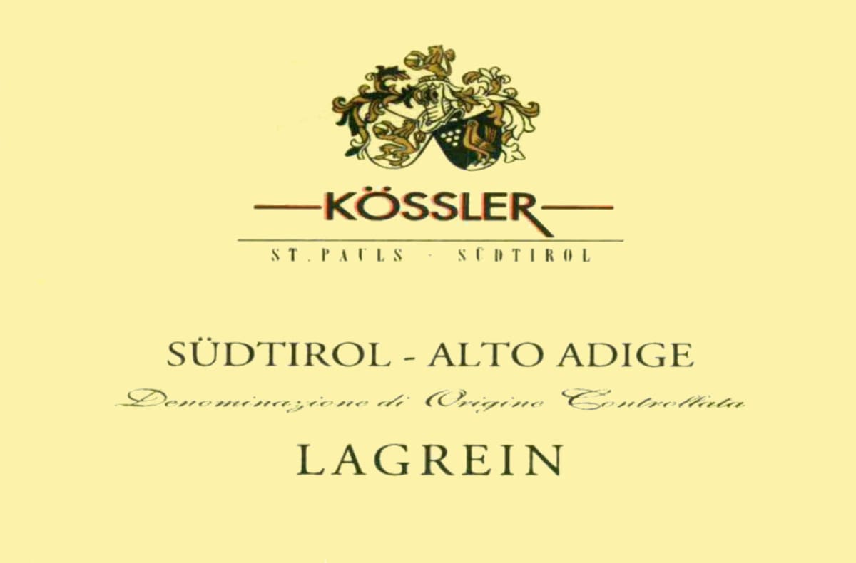 Cantina Koessler Sudtirol-Alto Adige Lagrein 2015 Front Label