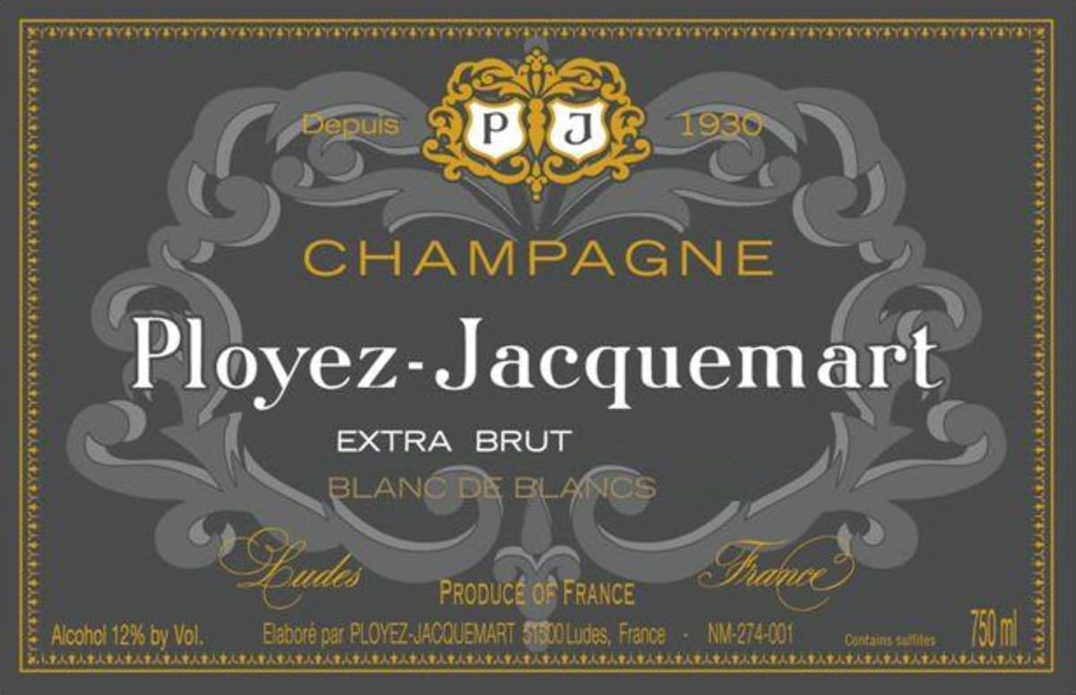 Champagne Ployez-Jacquemart Blanc de Blancs Extra Brut 2004 Front Label