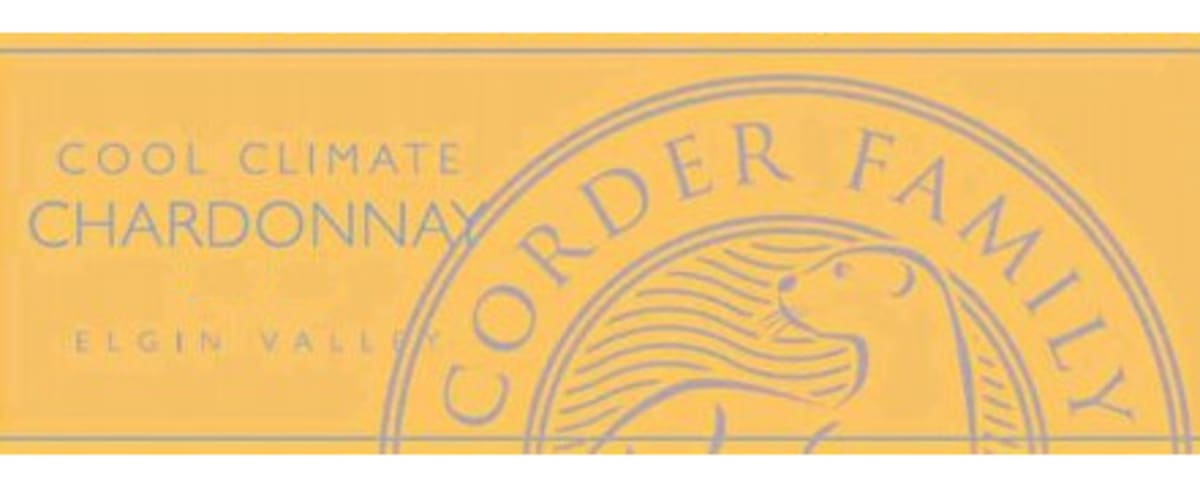 Corder Wines Cool Climate Chardonnay 2013 Front Label