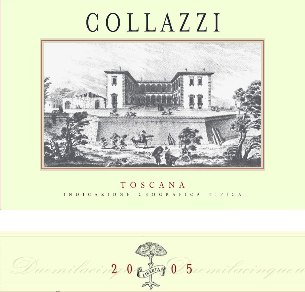 I Collazzi Toscana Rosso 2005 Front Label