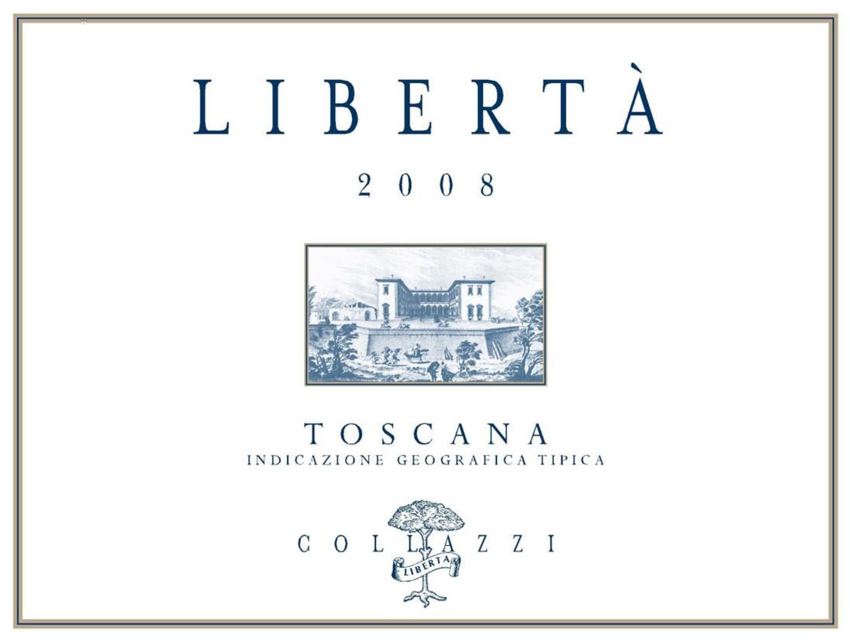 I Collazzi Toscana Liberta 2008 Front Label
